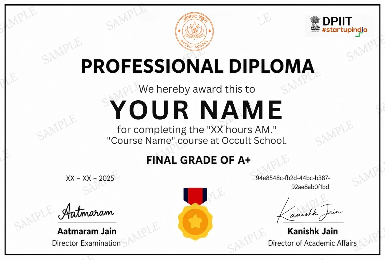 Occult School Certificate